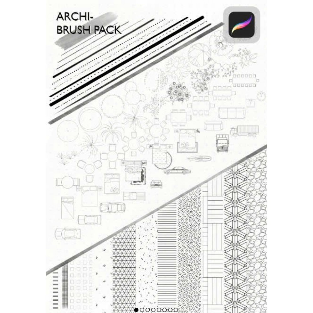 Procreate Line Art and Architecture Brush Suite