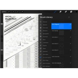 Procreate Line Art and Architecture Brush Suite