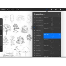 Procreate Line Art and Architecture Brush Suite