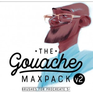 The Gouache MaxPack v2 - Brushes for Procreate
