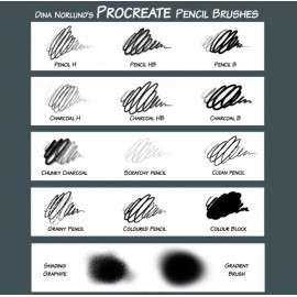 Dina Norlund's Procreate Pencil Brushes
