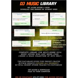 DJ MUSIC LIBRARY + SERATO DATABASE (PRESETS)