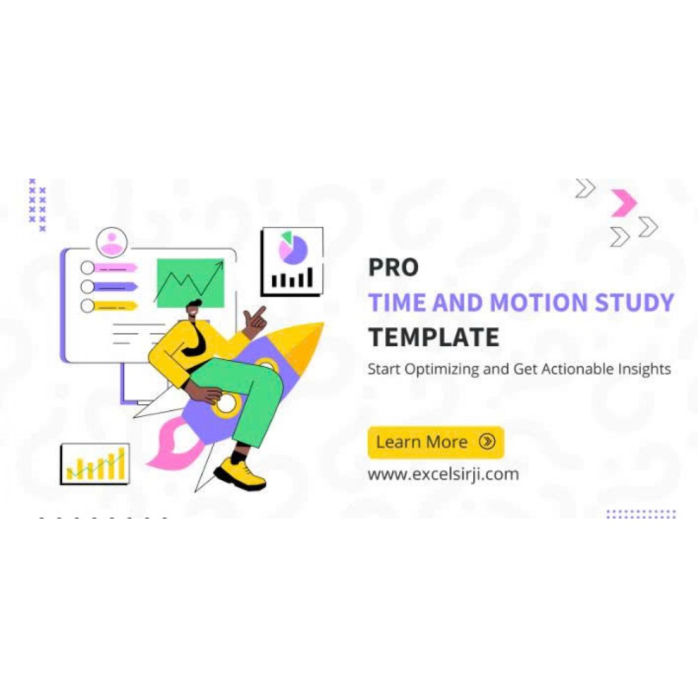 Pro Time and Motion Study Template - Including Automated Dashboard​