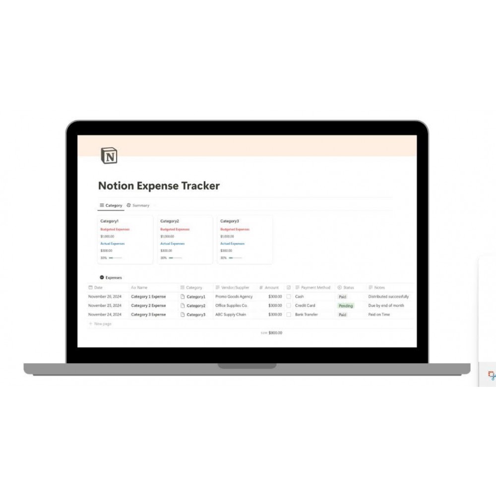 Notion Expense Tracker