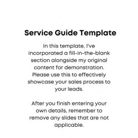 Service Guide Template